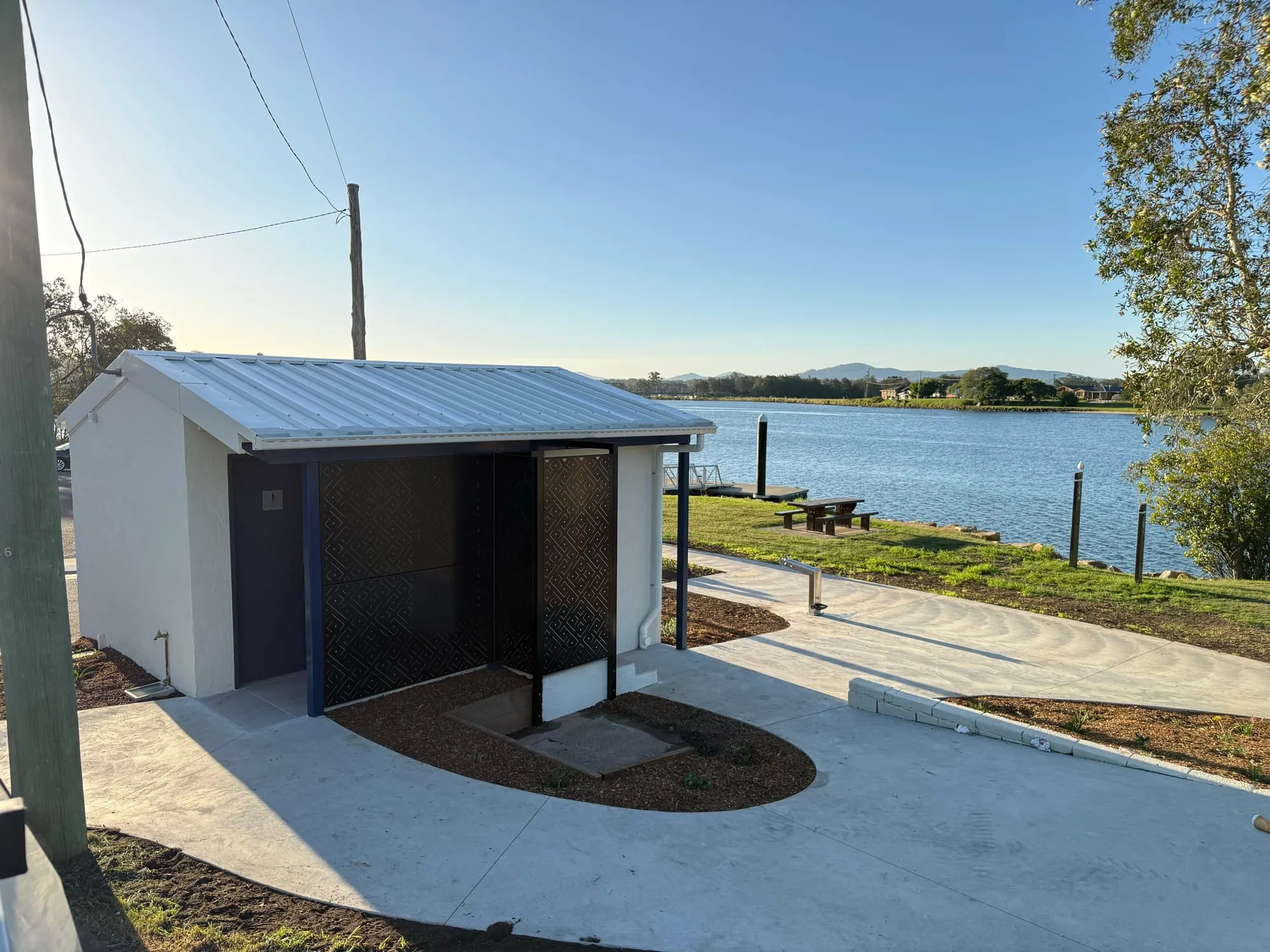 River Street public amenities block completed for Nambucca Valley Council on the Macksville riverfront